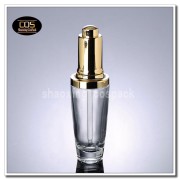50ml Clear Glass dropper with gold cap