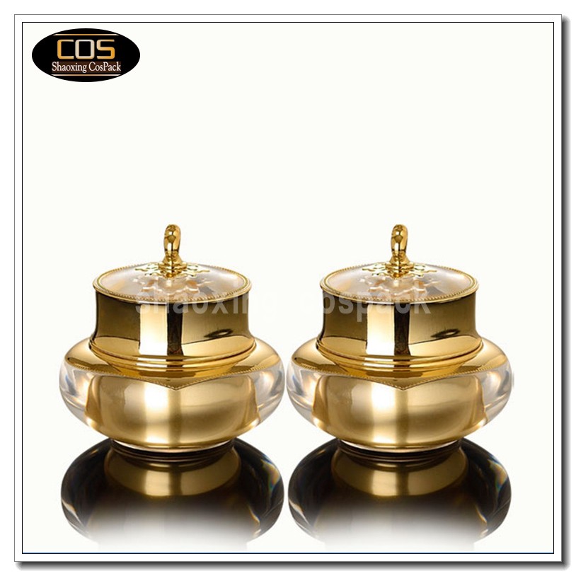 JA201-15g gold acrylic jar1