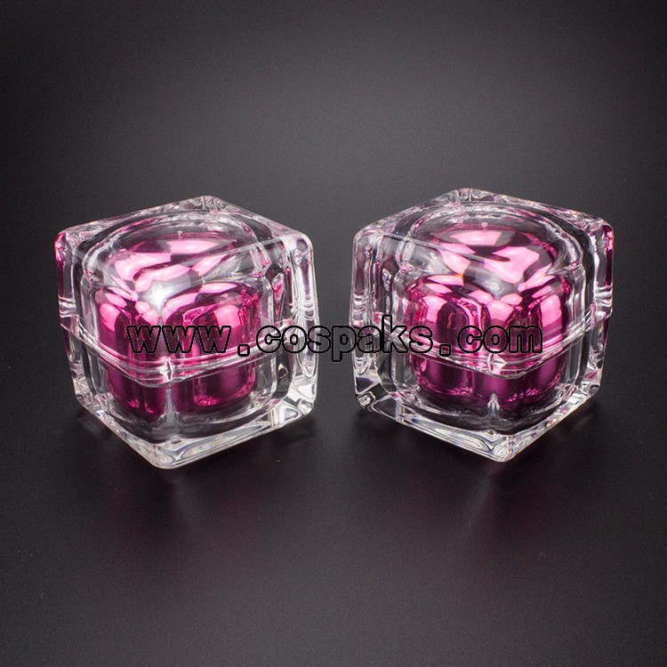 JA54-30ml hot pink metalized jar (1)