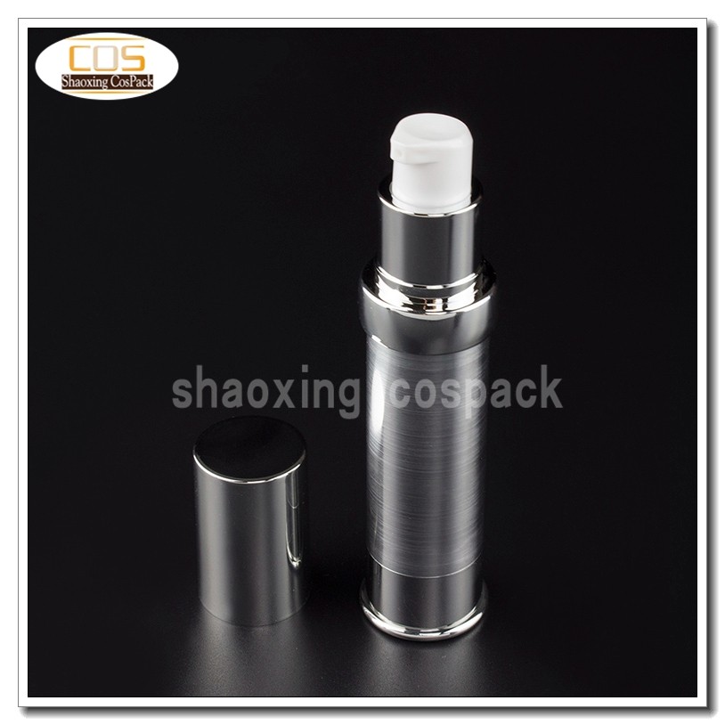 ZA218-20ml Silver Airless Cosmetic Bottle (2)