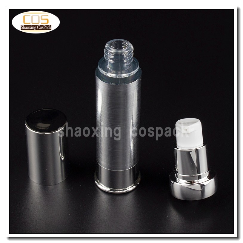 ZA218-20ml Silver Airless Cosmetic Bottle (4)