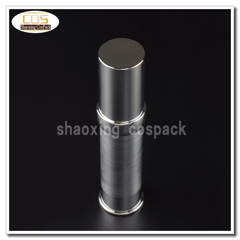 ZA218-20ml Silver Airless Cosmetic Bottle (1)