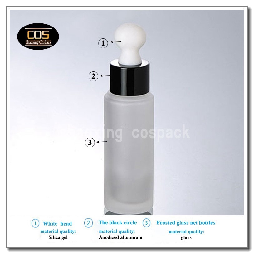 DB26-30ml frosted glass bottle with black shell dropper (2)