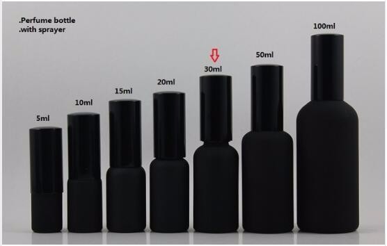 30ml Matt Black Perfume Bottle