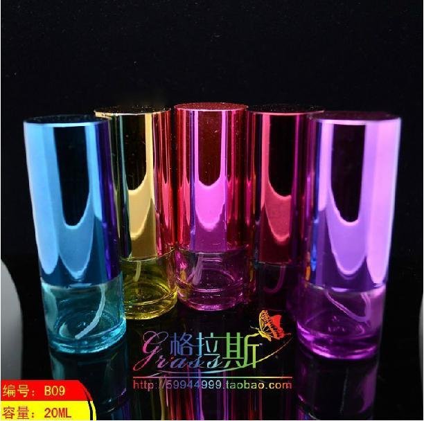 Capacity 20ml 10pcs/lot factory wholesale high quality glass perfume bottles with many colors to choose