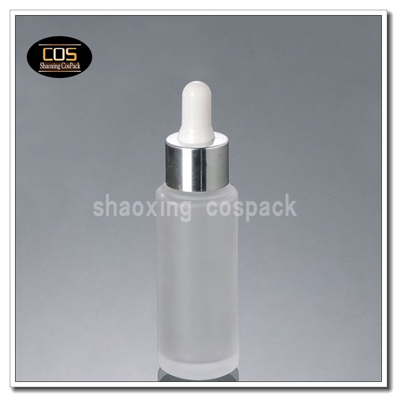 DB26-30ml glass dropper bottle with silver ring white rubber (2)