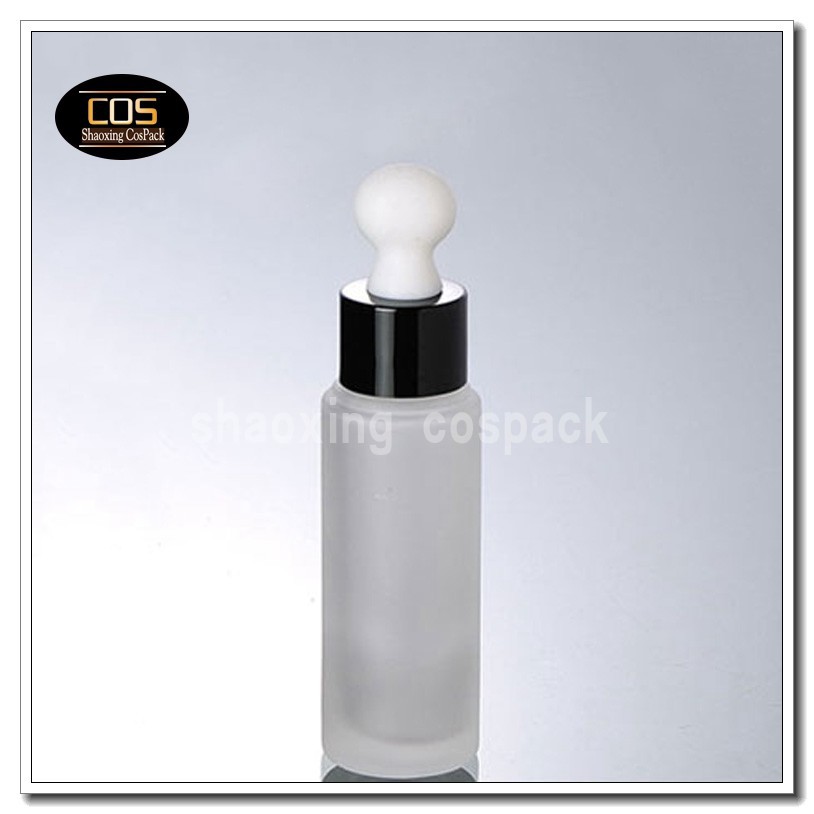 DB26-30ml frosted glass bottle with black shell dropper (1)