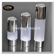 ZA213-15ml 30ml 50ml Shiny Silver Base Bottle