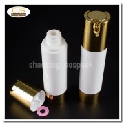 ZA213-50ml white body with gold base pump bottle (5)