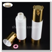 ZA213-50ml white body with gold base pump bottle (6)