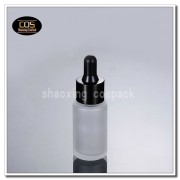 DB26-20ml frost glass with black shell dropper (1)