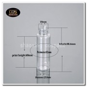 DB27-30ml clear bottle with matt silver dropper (3)