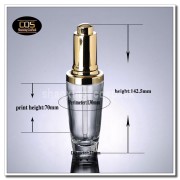 DB40-50ml Clear Glass dropper with gold cap (3)