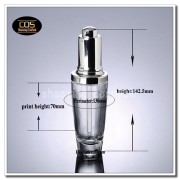 DB40-50ml clear glass with silver cap (2)