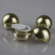 JA10-15ml Gold Ball shape cosmetic jar (2)