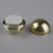 JA10-15ml Gold Ball shape cosmetic jar (3)