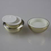 JA10-15ml Gold Ball shape cosmetic jar (5)
