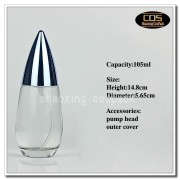 LGF30-100ml Clear glass bottle with lotion pump (3)