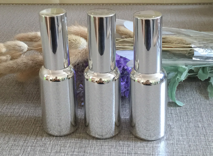 50pcs/lot 30ml glass silver plated refillable empty atomiser spray perfume bottle - Image 2