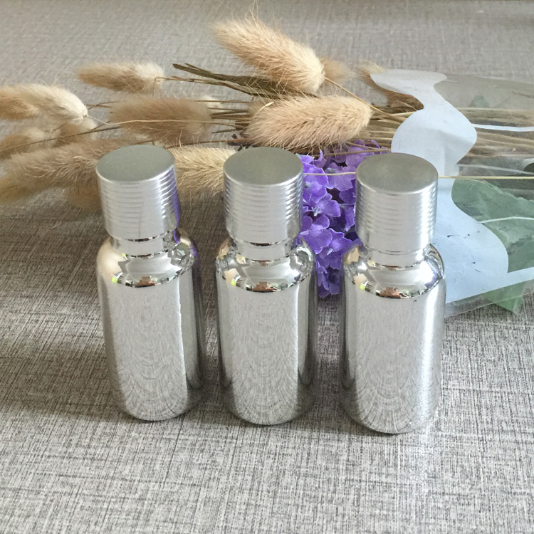 50pieces/lot 20ml High temperature silver plated glass Essential oil container