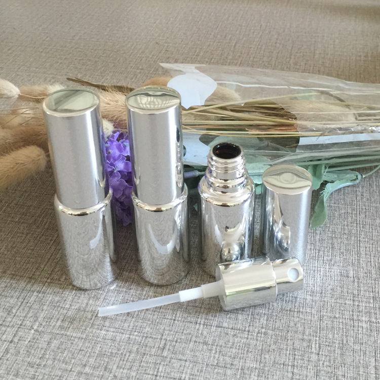 50pcs/lot 15ml High temperature silver plated refillable empty atomiser spray perfume bottle - Image 3