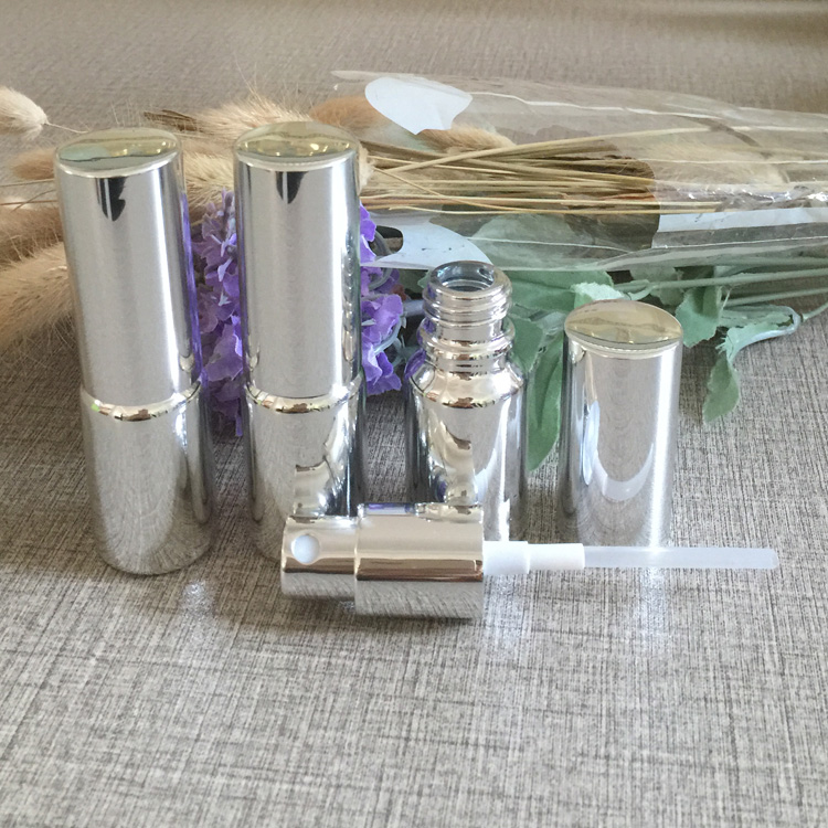 50pcs/lot 10ml High temperature silver plated refillable empty atomiser spray perfume bottle