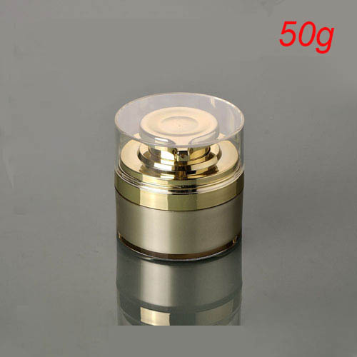 100pcs 50g round gold press Refillable cosmetic Bottles