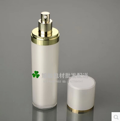 100pcs 120ML pear white acrylic cone shape pump lotion bottle