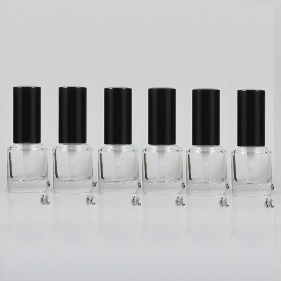 25pcs 15ml clear Glass lotion bottle with black pump