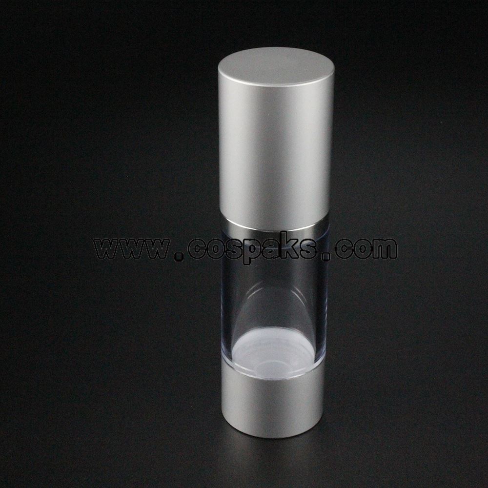 50pcs clear 30ml aluminium pump bottles