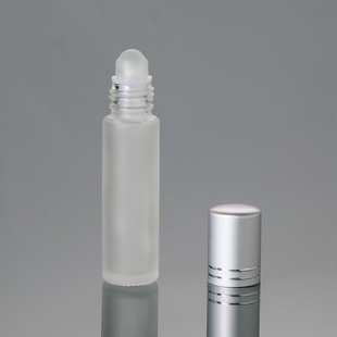 100pcs 10Ml Roll On Bottle And Round Mini glass Container With Aluminum Cap