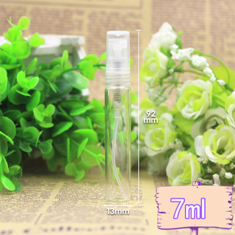 100pcs 7ML Glass Perfume spray Bottle