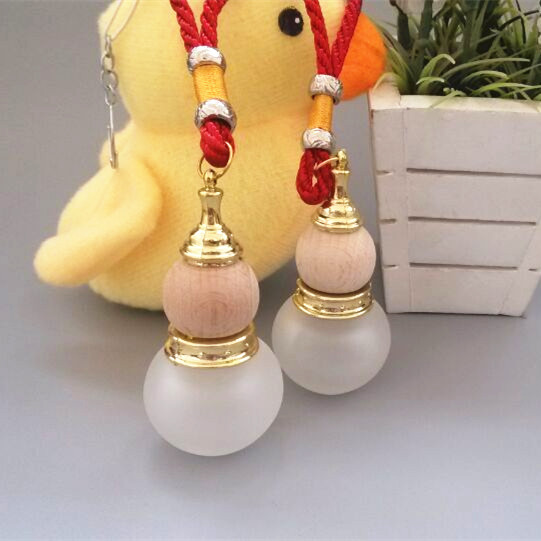 100pcs 10ML empty car ornaments perfume bottle / 10ml glass prfume empty bottles / gourd pendant bottles 10ml wholesale 100pcs