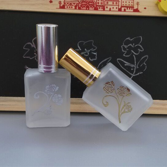 100pcs empty 15ML frost glass perfume spray bottles