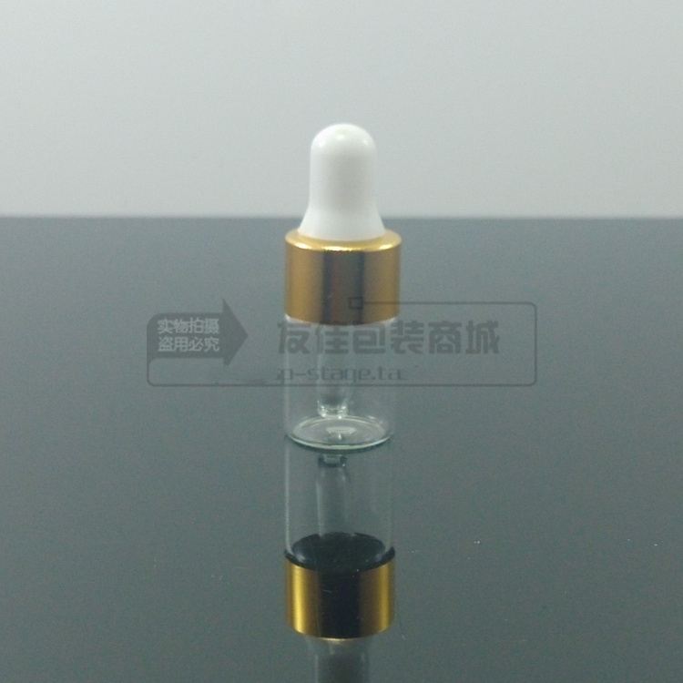 100pcs/lot wholesale 2 ml clear round essential oil bottle