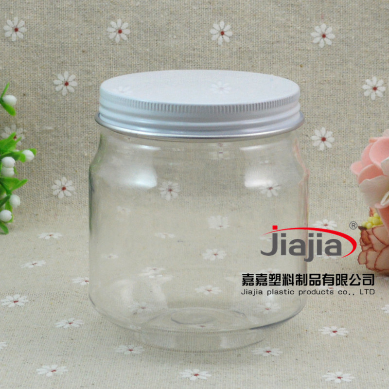 50pcs/lot 300g PET Jar with Golden white or pink Lid - Image 4