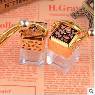 100pcs 6ML square bottle with gold or silver cover/ square perfume bottle glass