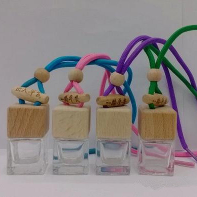 100pcs 6ML Quartet transparent bottle car ornaments / perfume glass empty bottle