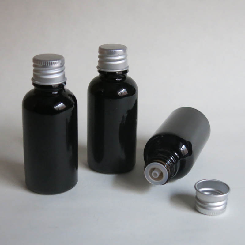 100pcs 30ML Black Glass Bottle