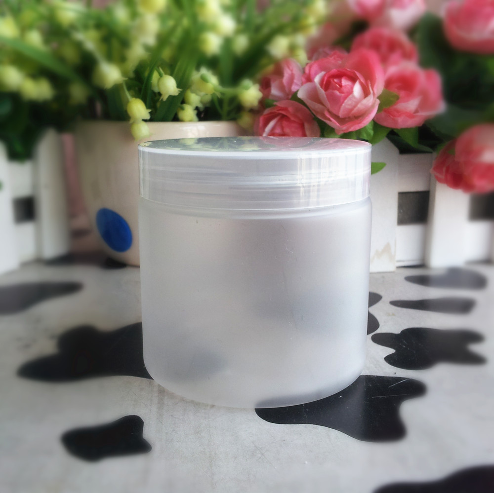 50pcs 200ml Frosting empty PET Jar with PP Cap