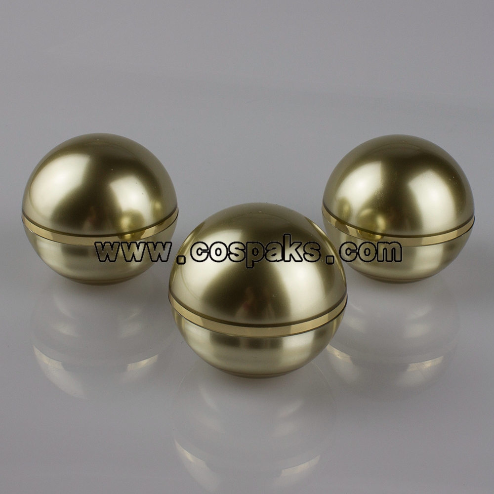 100pcs plastic golden 15g acrylic ball jars