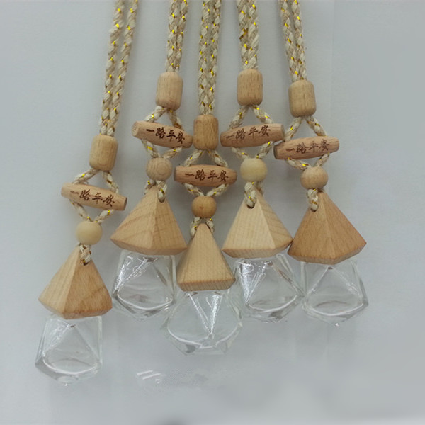 100pcs 8ML diamond pendant Automotive perfume bottles