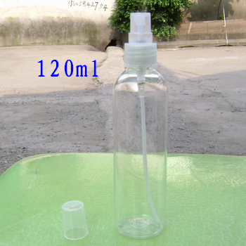 50pcs 120ml PET Container half cover spray bottle
