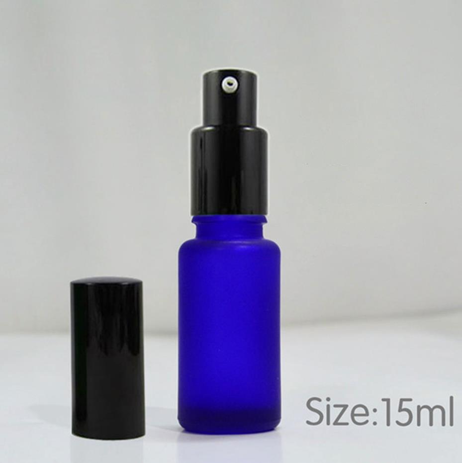 100pcs wholesale high quality 15ml matte glass bottle