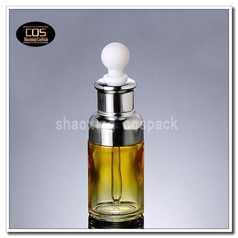 100pcs DB25 40ml yellow empty dropper bottles