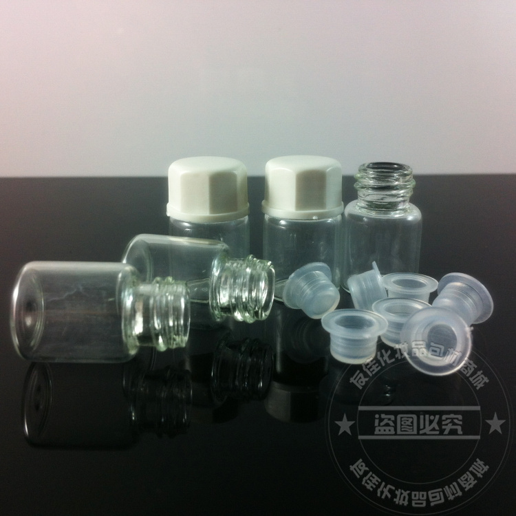 100pcs/lot wholesale 2 ml clear round essential oil bottle