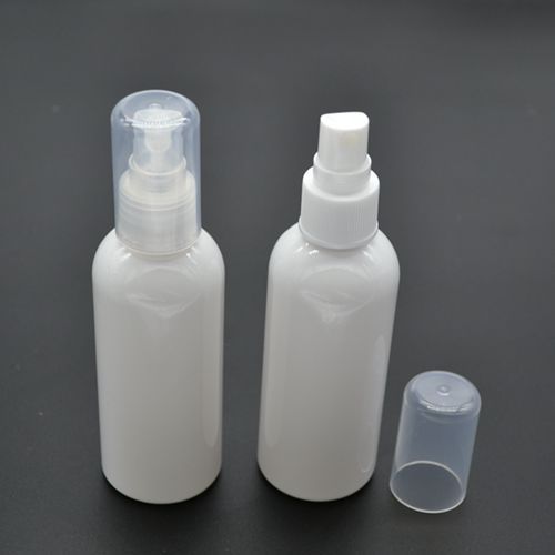 50pcs wholesale 100ml full cover white plastic spray bottle