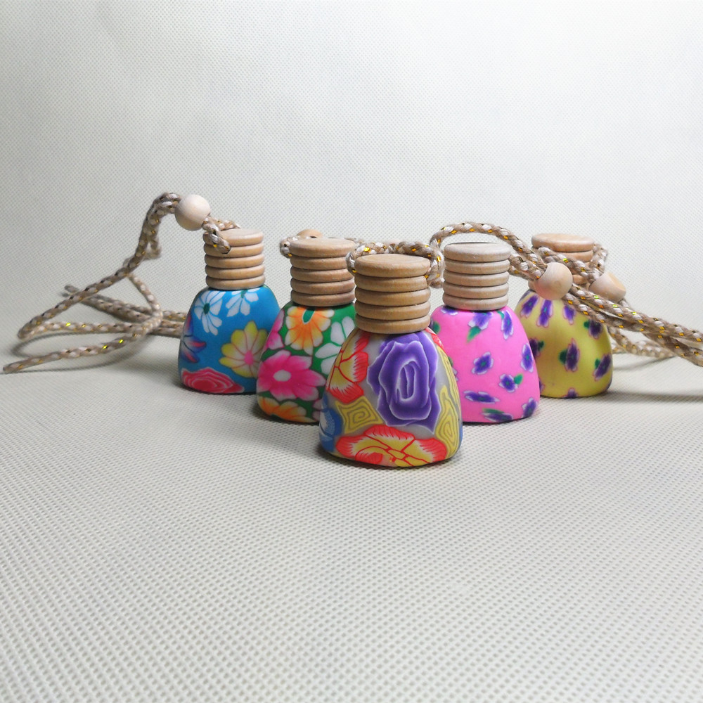 100pcs emtpy glass 12ML automobile perfume pendant ornaments packaging