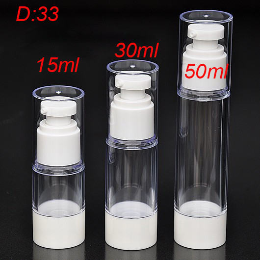 50pcs wholesale 15ML clean airless bottle plastic