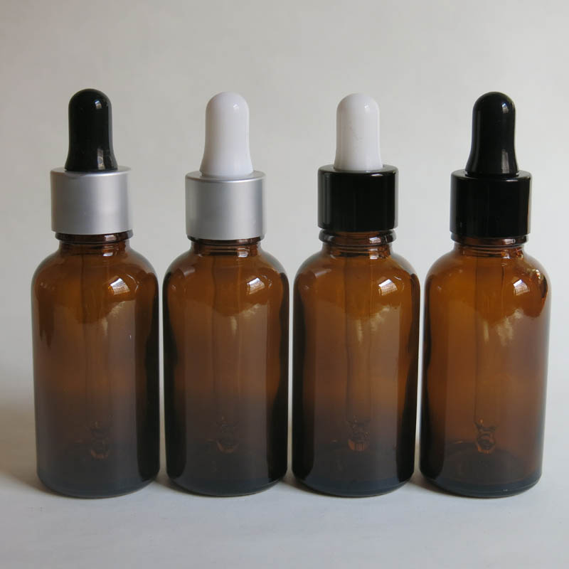 100pcs brown 30ml Glass dropper bottle